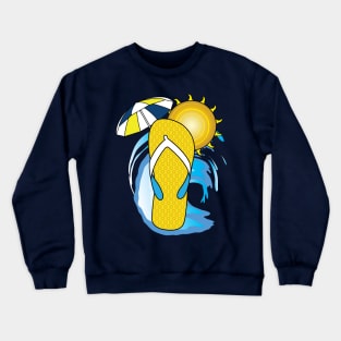 Summer Time Flip Flops Crewneck Sweatshirt